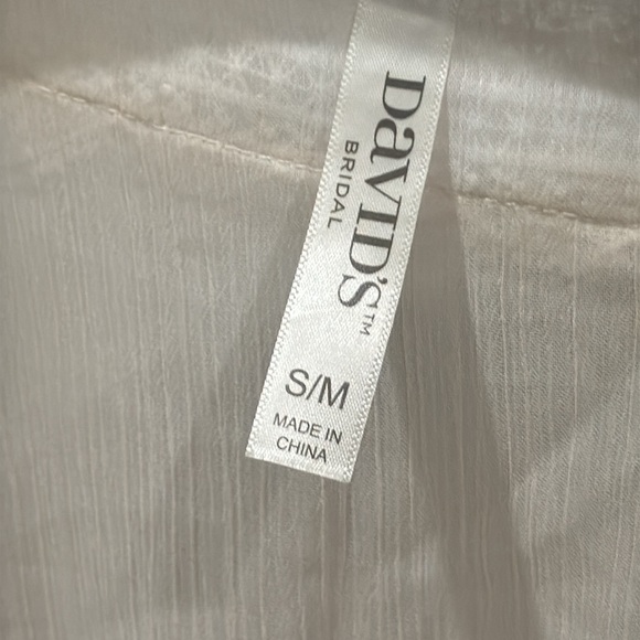 David’s Bridal - White Sheer Robe - Size S/M - Picture 2 of 5